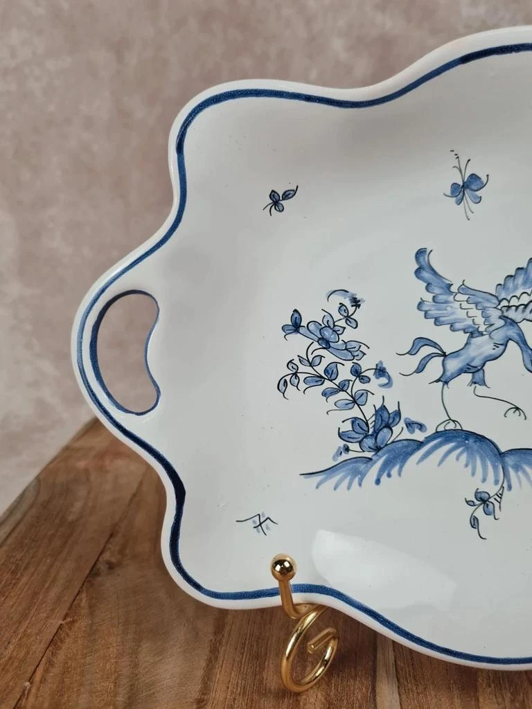 Plat ancien faïence de Moustiers signé Dellerie – photo 2